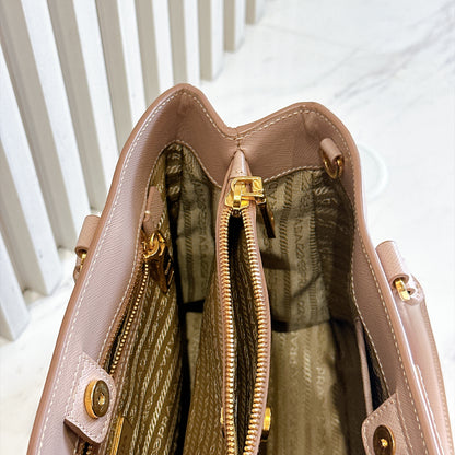 Prada Saffiano Gallieria Pink in Medium