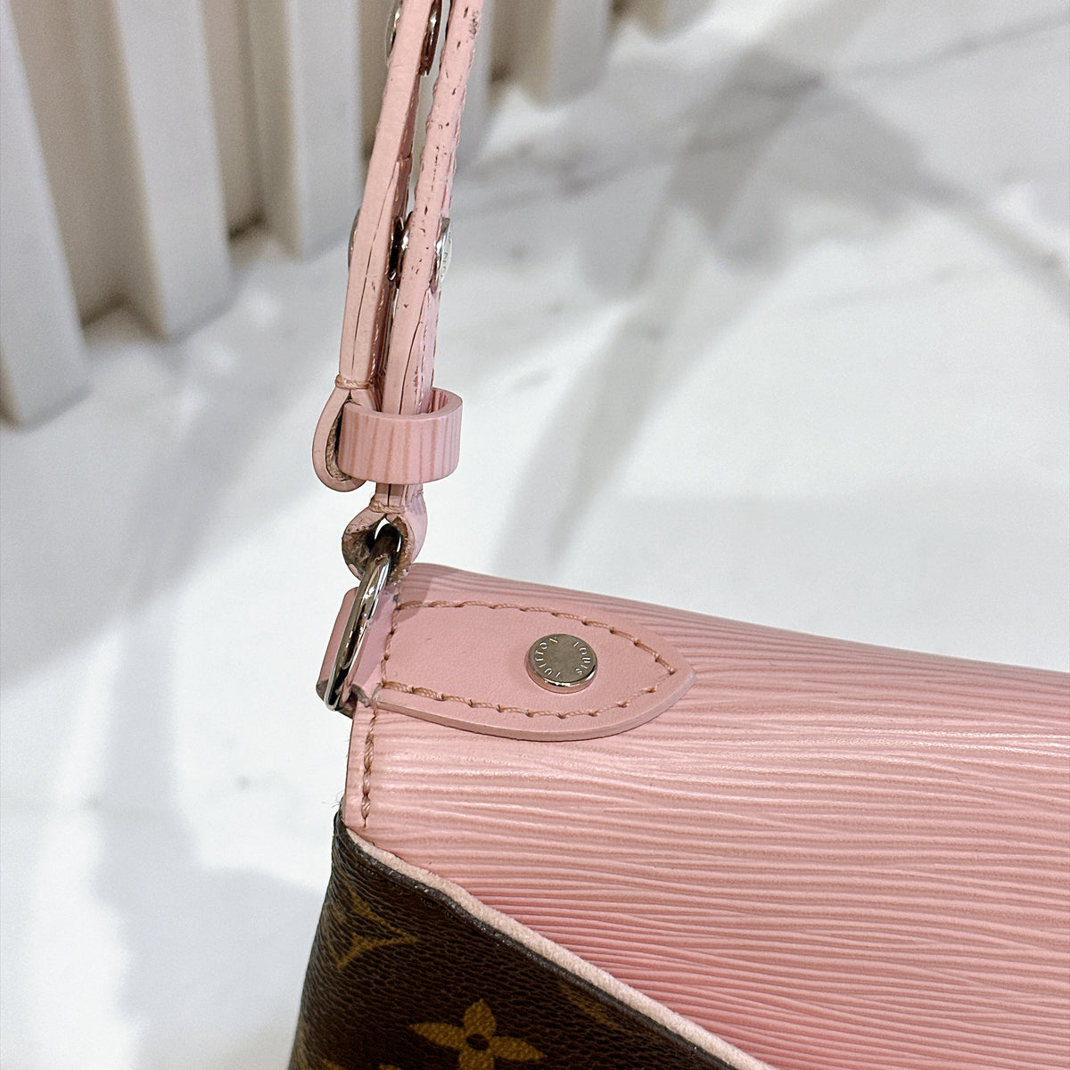 LV Epi Saint Michel Pink Shoulder Bag