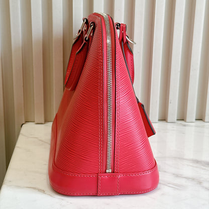 LV Alma PM in Pink Epi Leather
