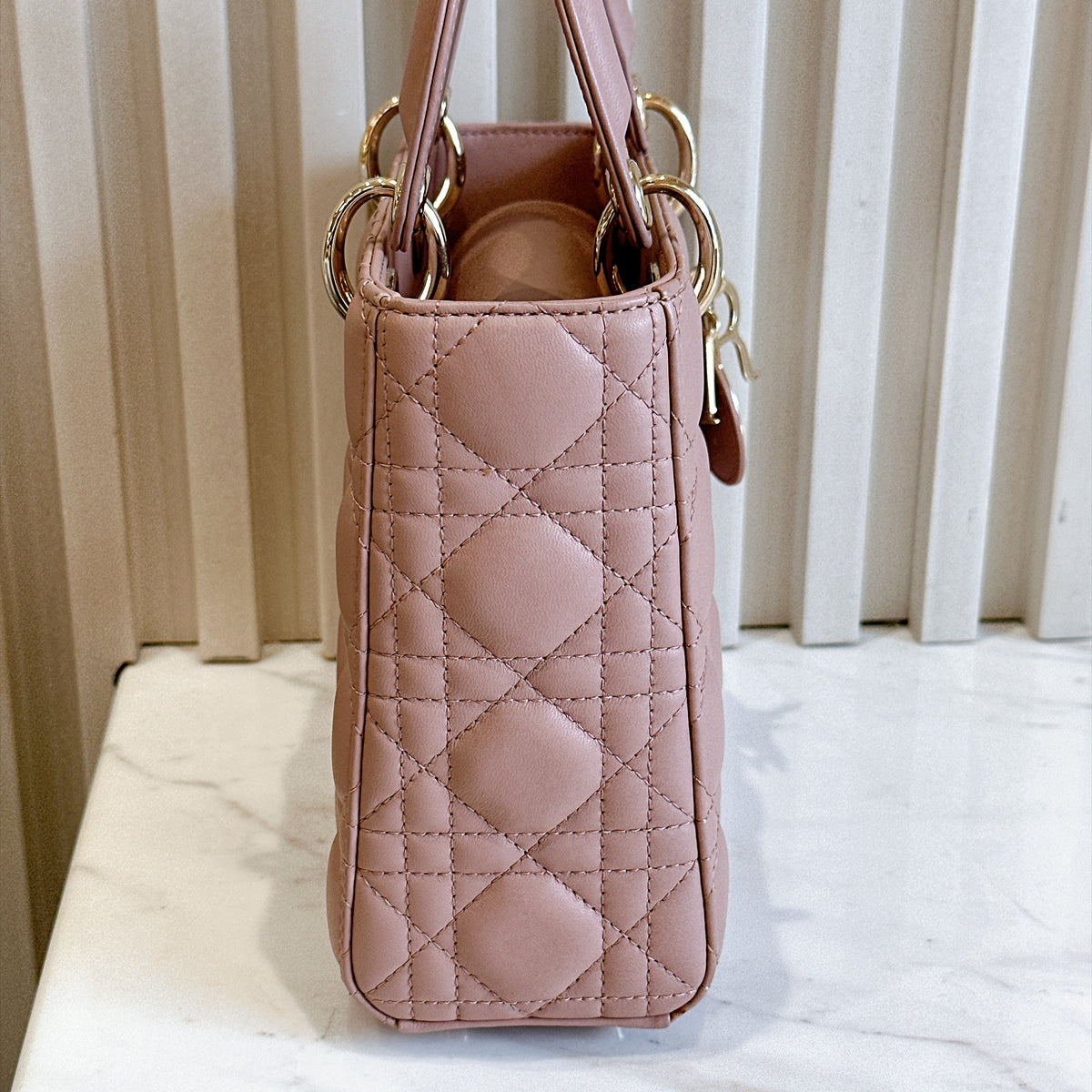 Lady Dior Small Pink in LGHW