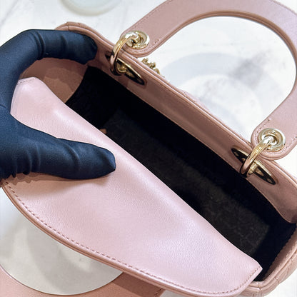 Lady Dior Small Pink in LGHW