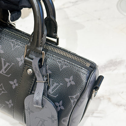 LV Keepall 25 in Monogram Eclipse