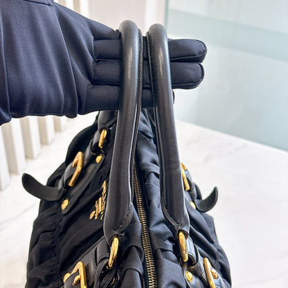 Prada Gaufre Tote Bag in Black Nylon