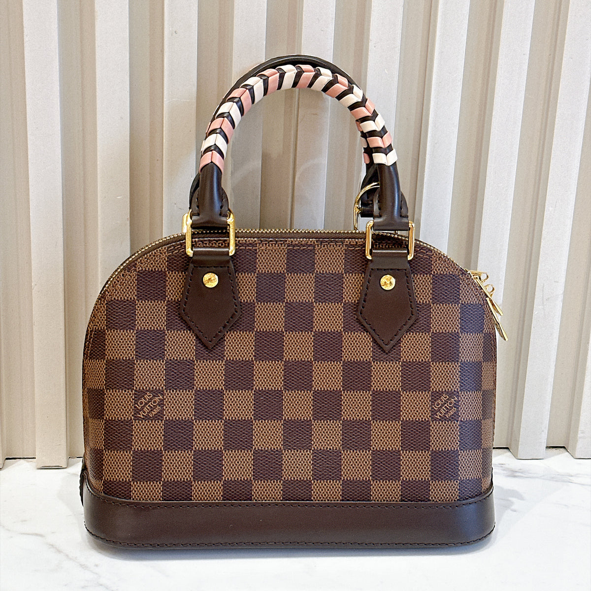 LV Alma BB Damier Ebene Braided