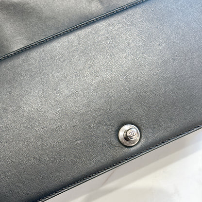 Chanel Boy Old Medium in Black Lambskin