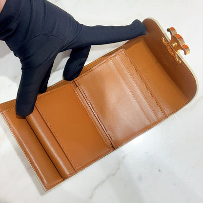 Celine Small Flap Wallet in Grege