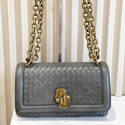Bottega Veneta Intrecciato Olimpia Knot Shoulder Bag