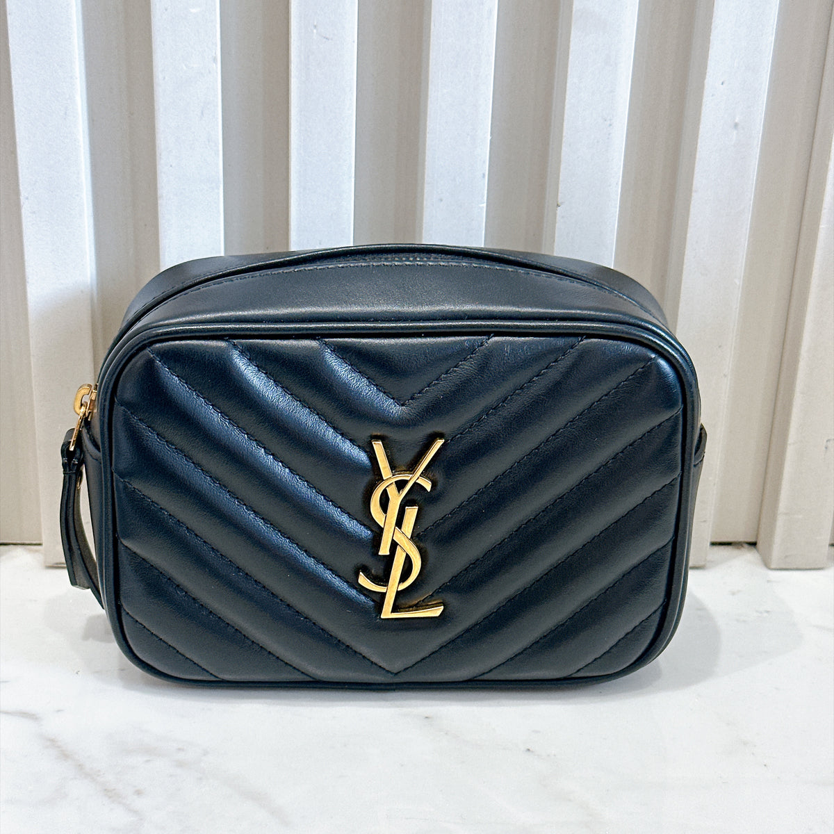 YSL Lou Belt Bag In Black GHW