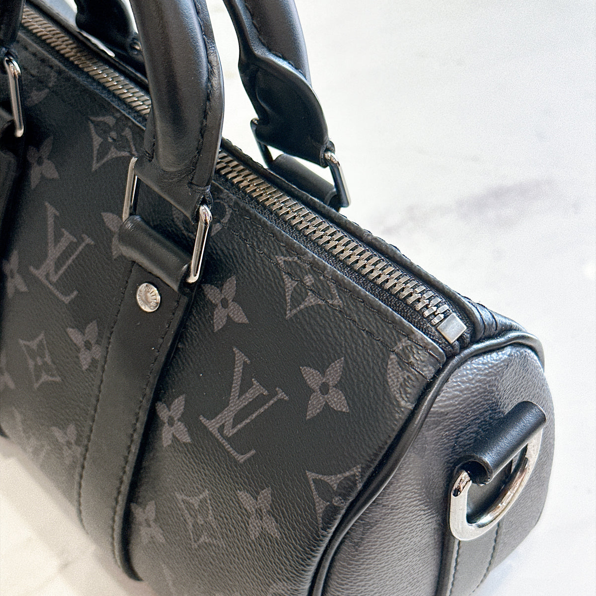 LV Keepall 25 in Monogram Eclipse
