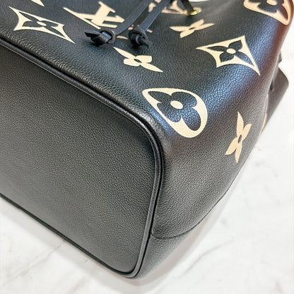 LV Neo Noe MM Bicolour In Black / Creme