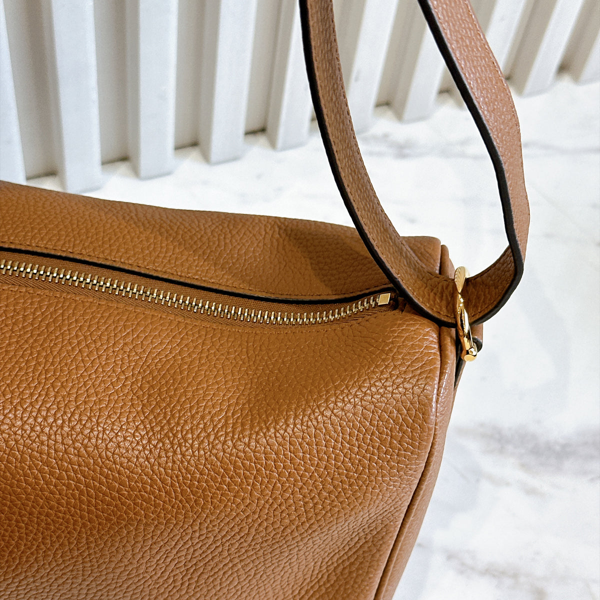 Gucci Half Horsebit Medium Bag Brown