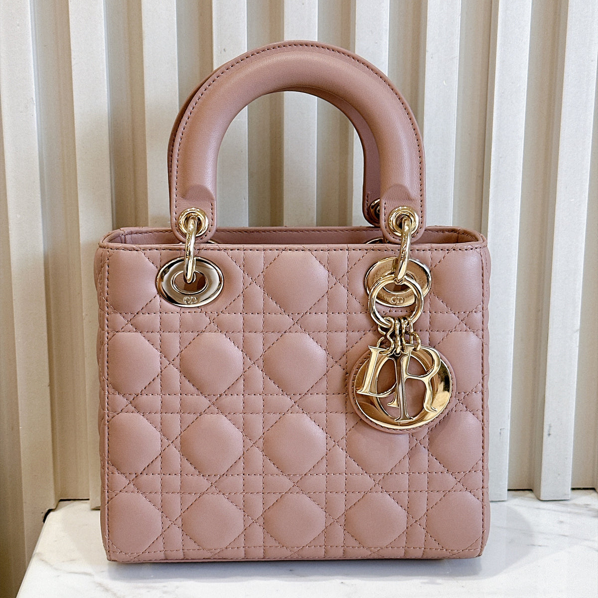 Lady Dior Small Pink in LGHW