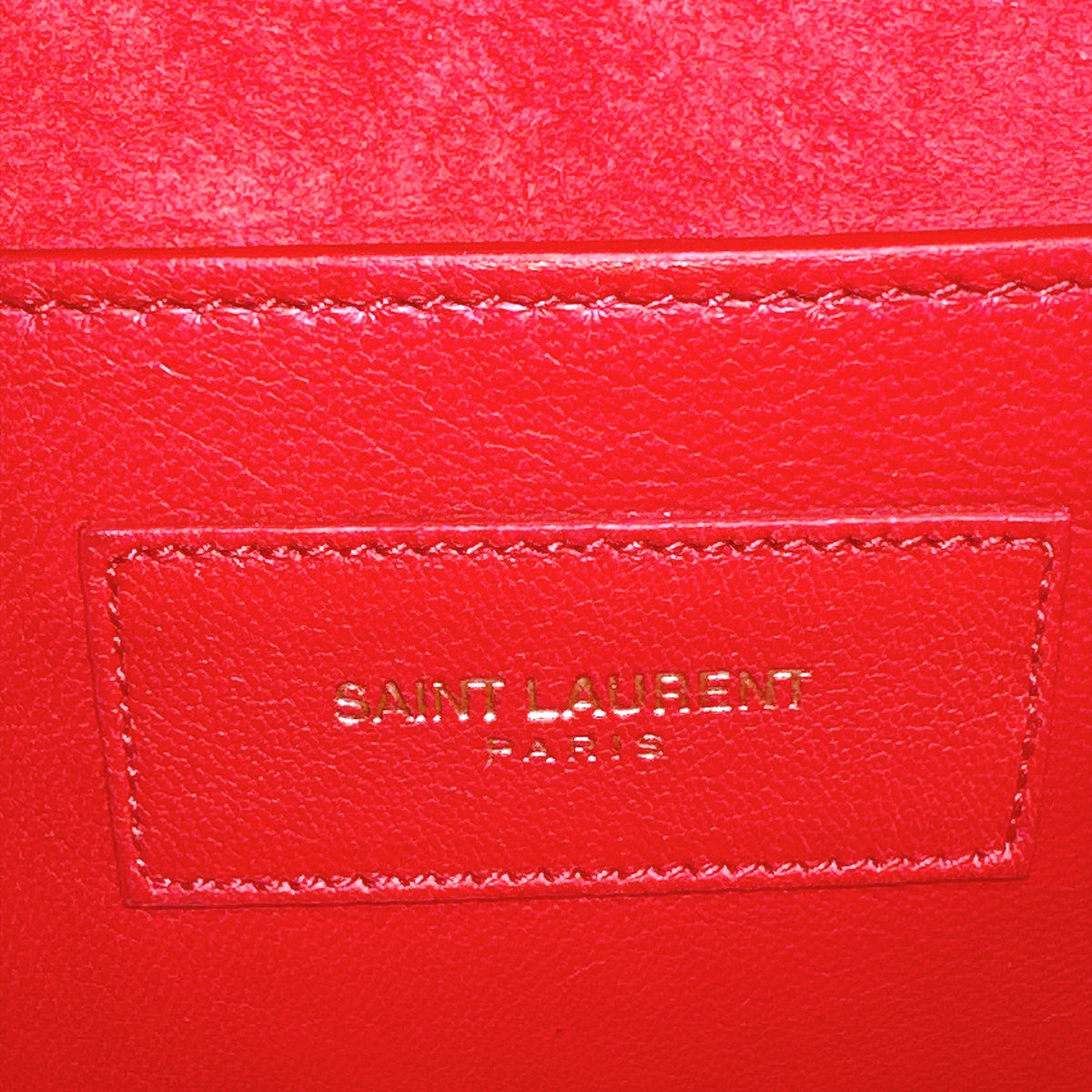 YSL Red Monogram Classic Cassandre Clutch