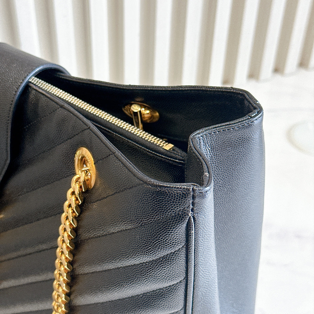 YSL Cassandre Tote in Black GHW