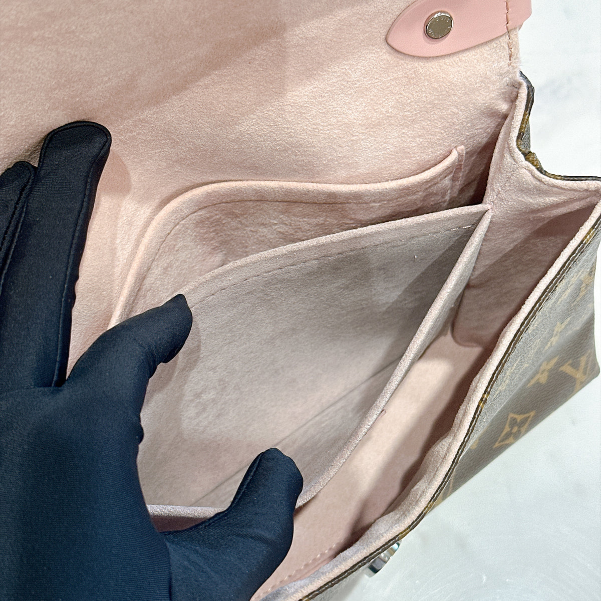 LV Epi Saint Michel Pink Shoulder Bag