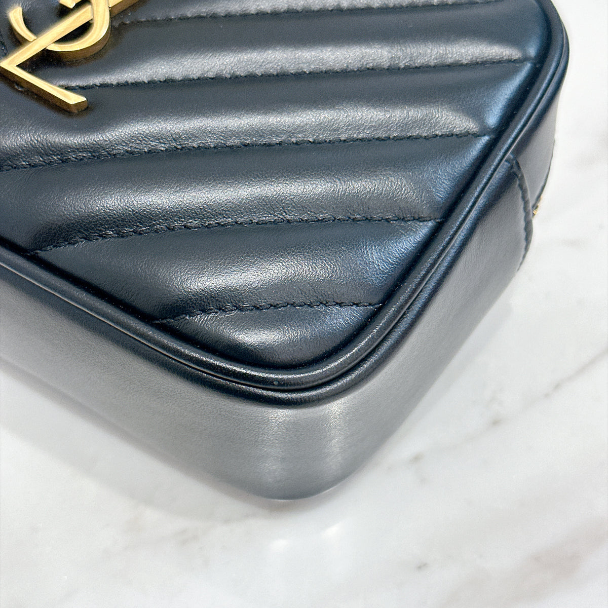 YSL Lou Belt Bag In Black GHW