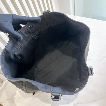 Gucci Black GG Canvas Abbey D-Ring Tote Bag