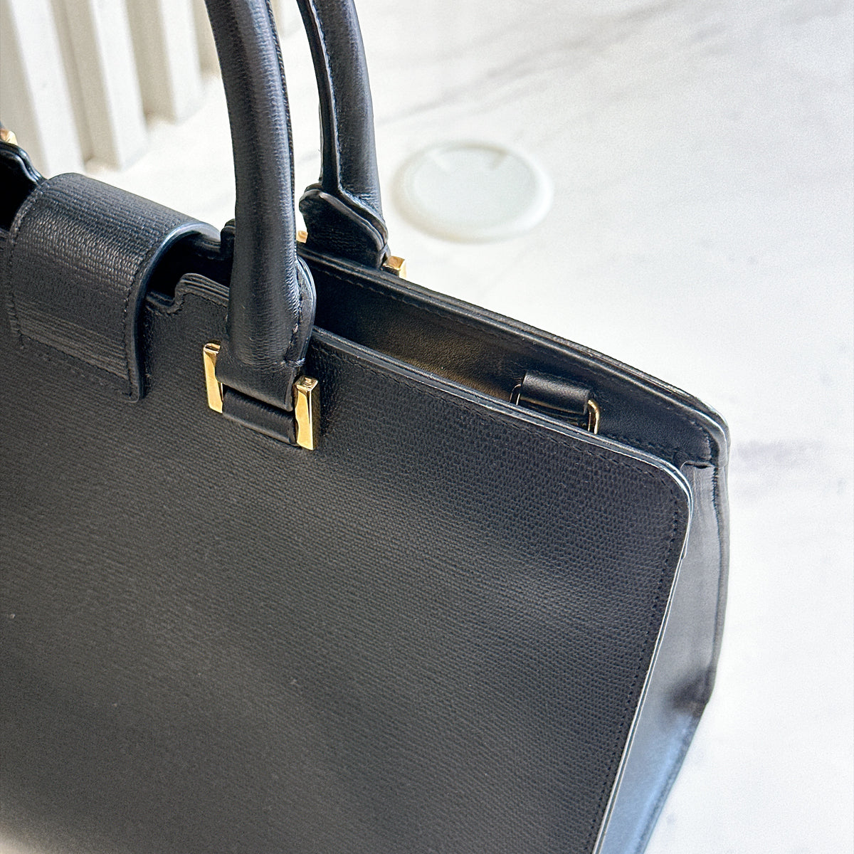YSL Cabas Chyc Satchel Black
