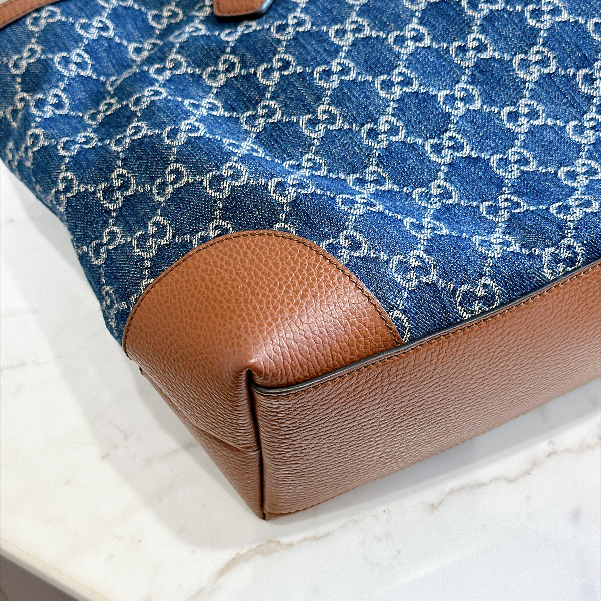 Gucci Ophidia Denim Tote Bag
