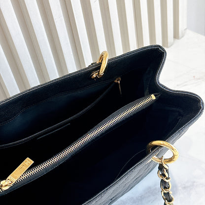 Chanel GST in Black Caviar GHW