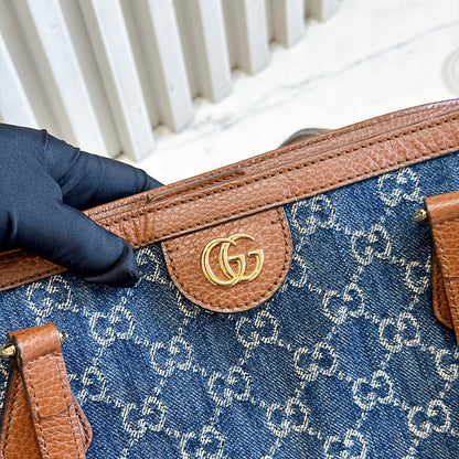 Gucci Ophidia Denim Tote Bag