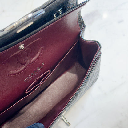 Chanel Classic Flap Small in Black Caviar SHW