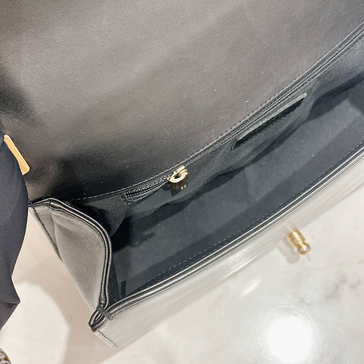 Chanel Boy New Medium in Black Lambskin