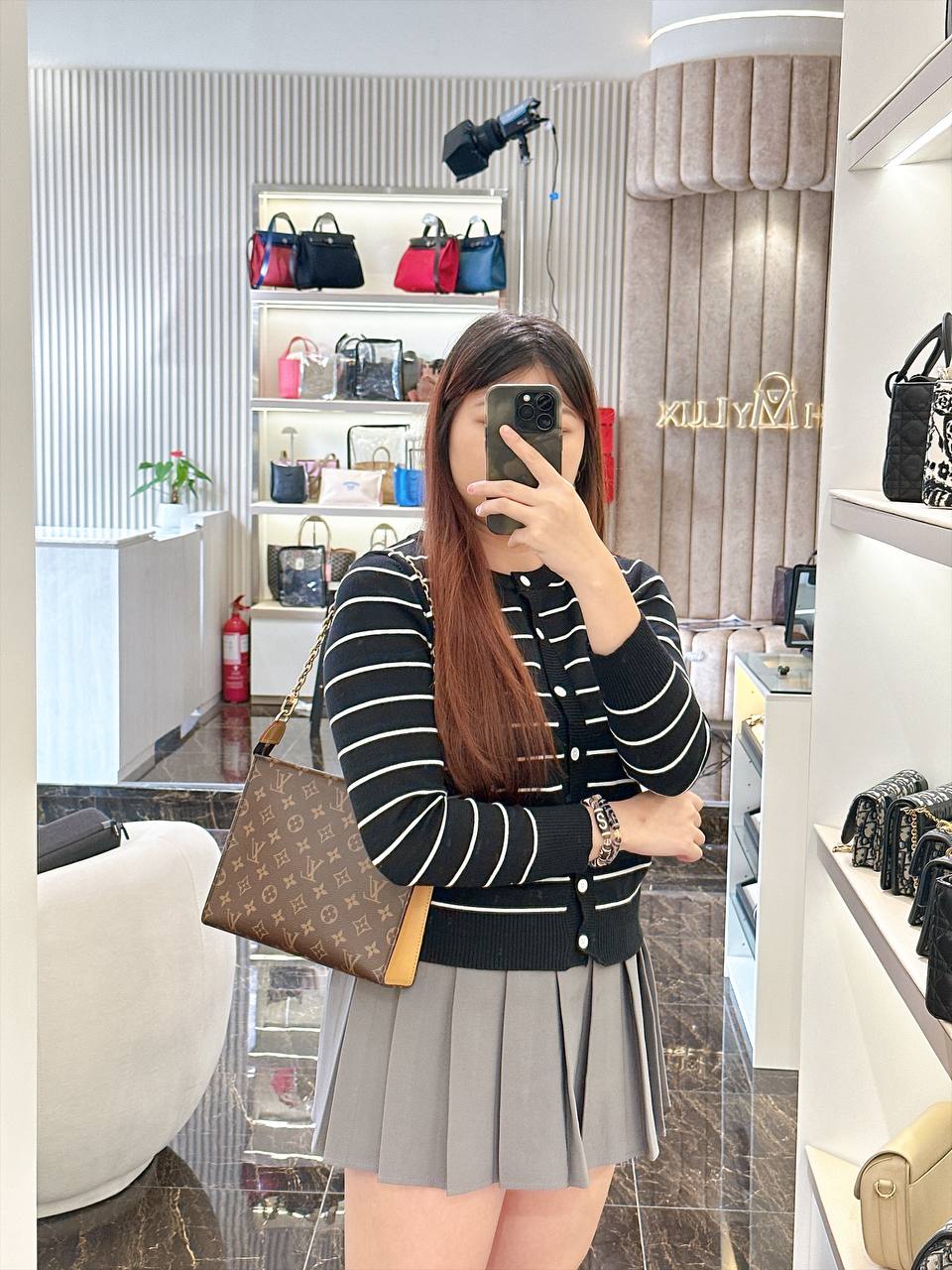 LV Toiletry Pouch On Chain