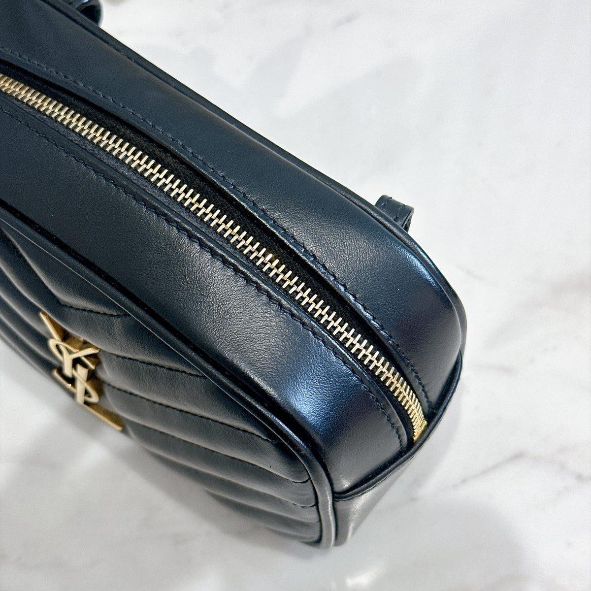 YSL Lou Belt Bag In Black GHW