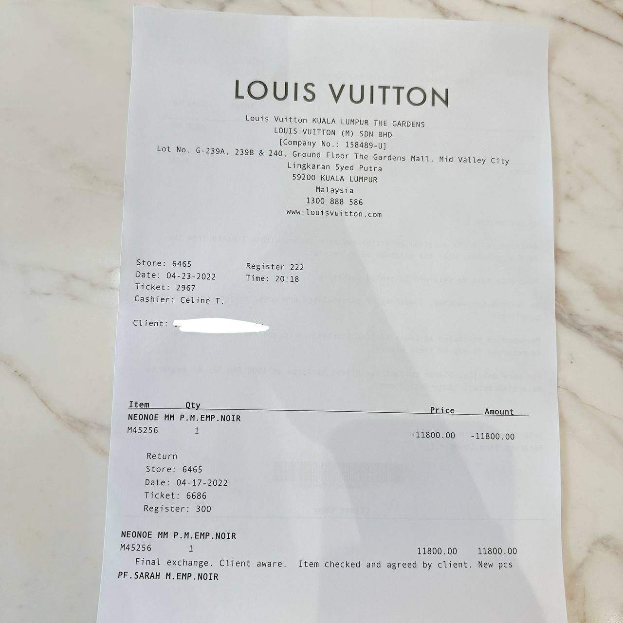 LV Neo Noe in Black Empreinte Leather