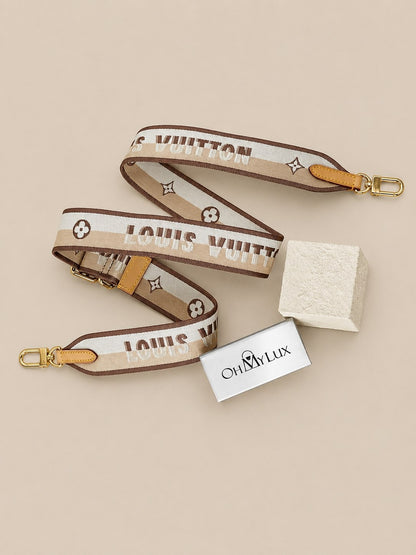 LV Bandouliere Strap Beige