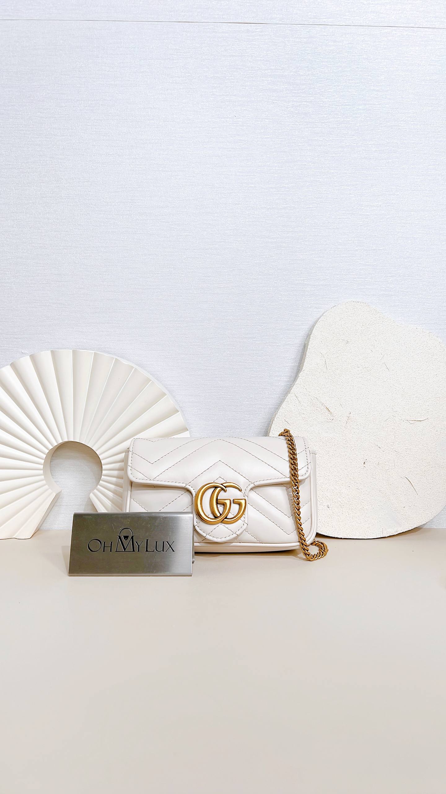 Gucci Marmont Supermini in White