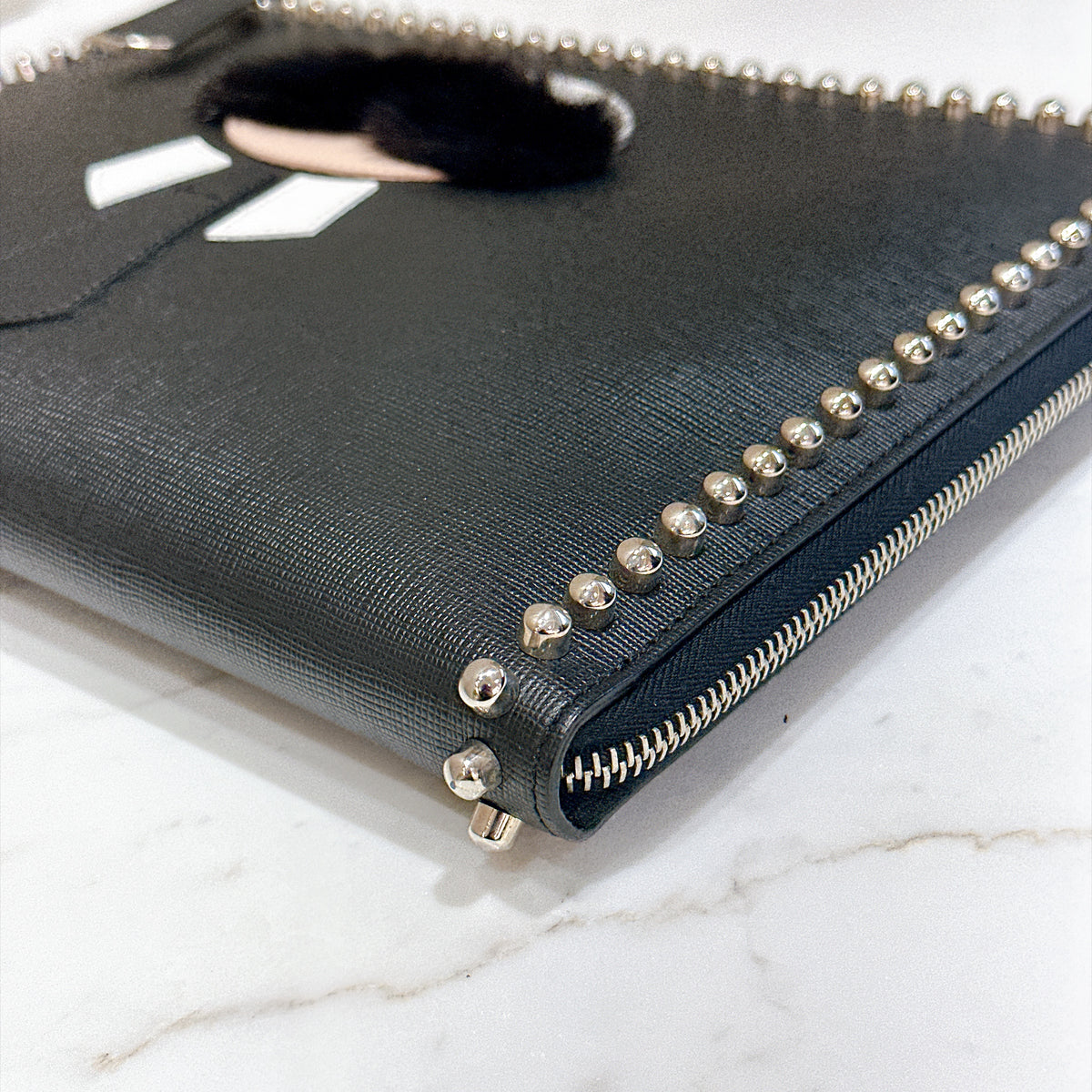 Fendi Karlito Flat Clutch Bag