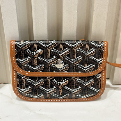 Goyard Mini Anjou in Black and Tan