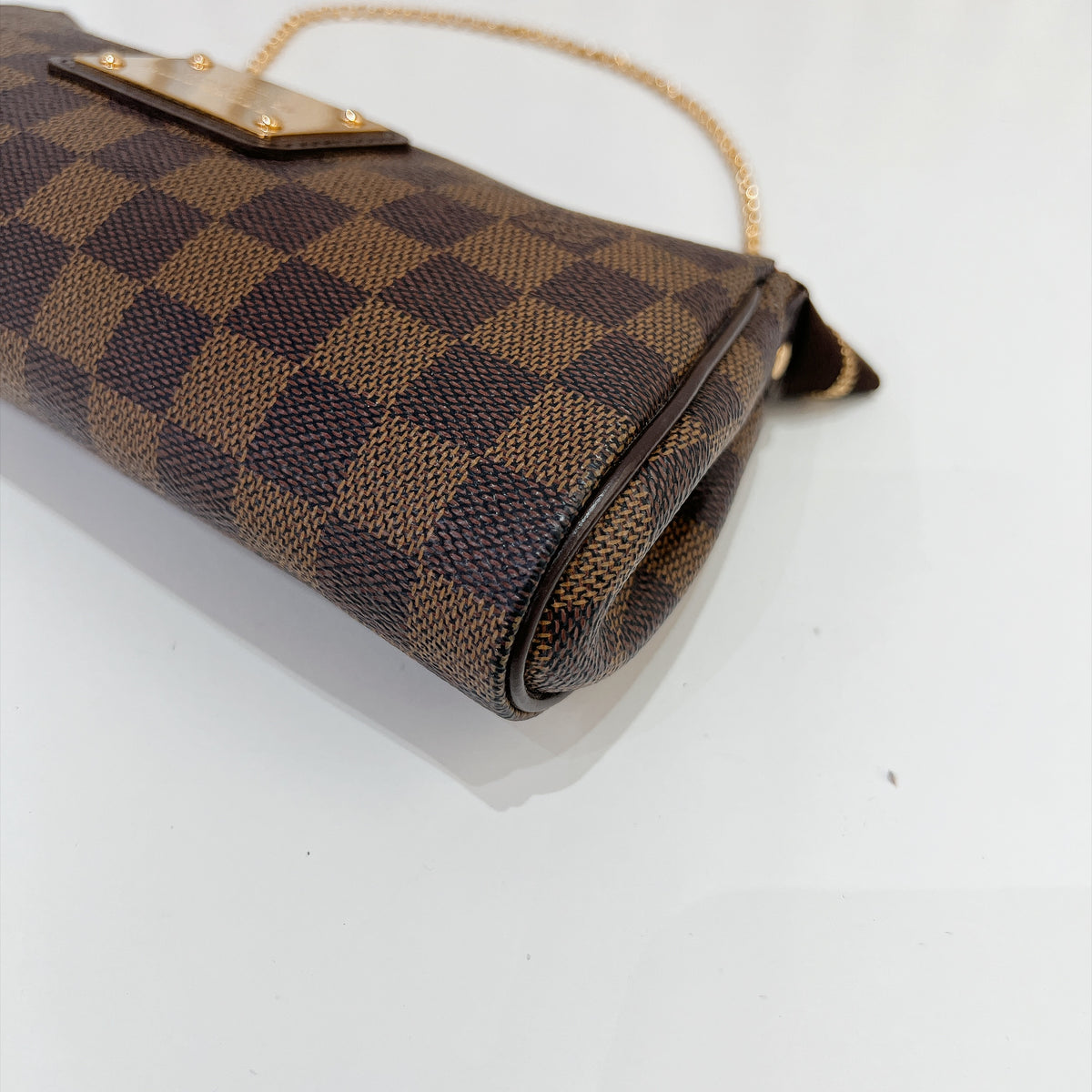 LV Damier Ebene Eva Clutch