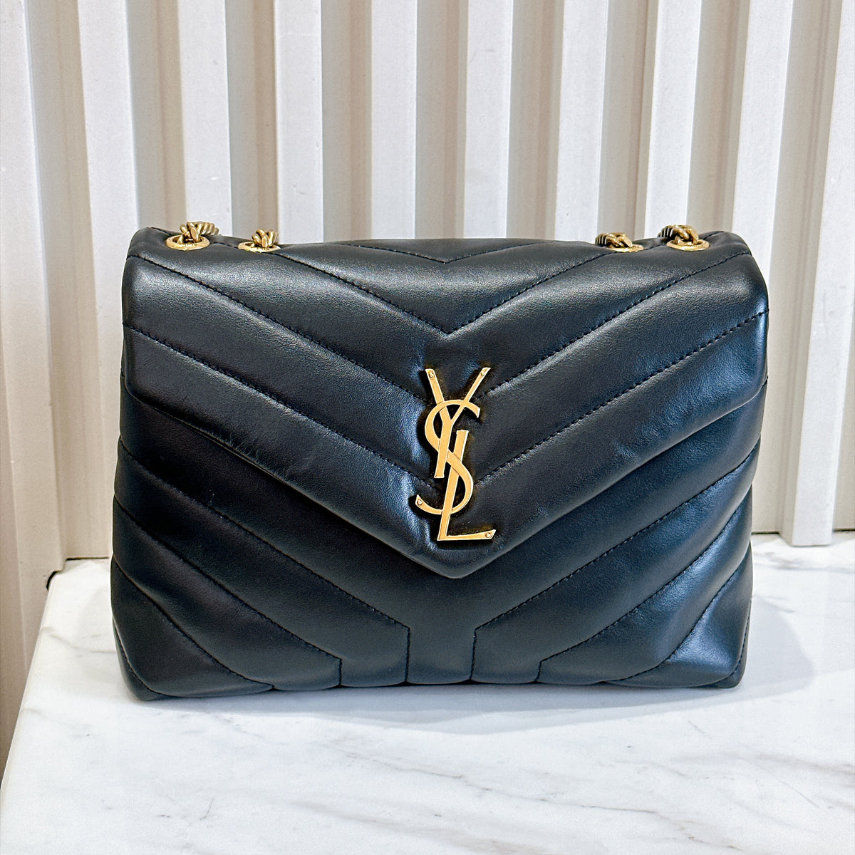 YSL Lou Lou Small in Black GHW