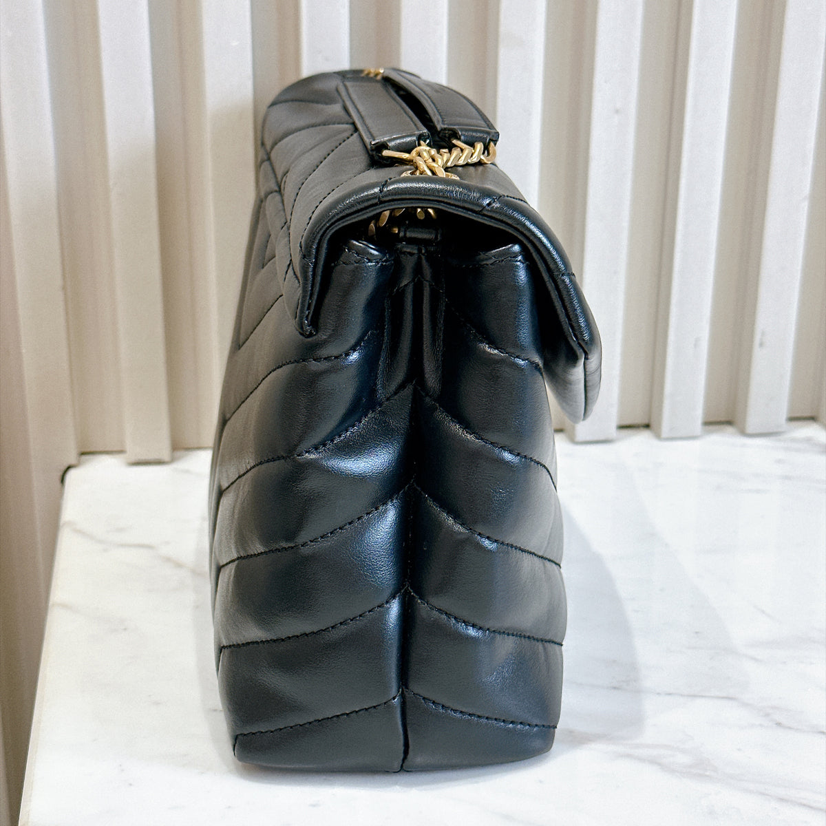 YSL Lou Lou Small in Black GHW