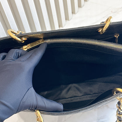 Chanel GST in Black Caviar GHW
