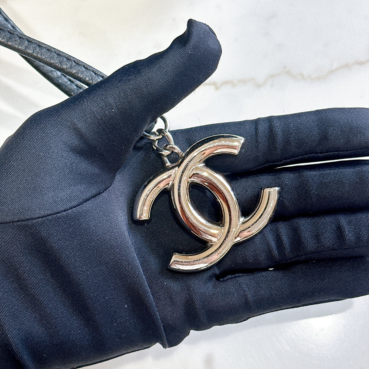 Chanel Glazed Calfskin On The Road Drawstring Bucket Bag