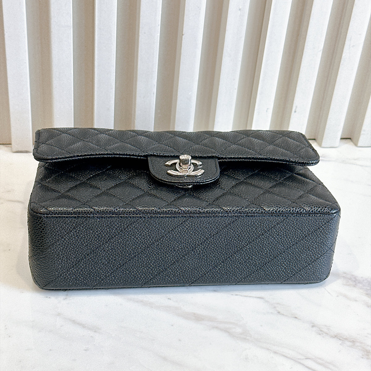 Chanel Classic Flap Small in Black Caviar SHW
