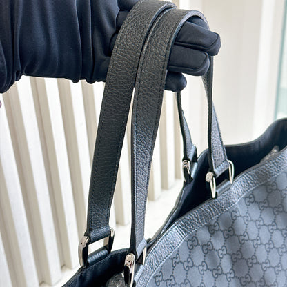 Gucci Black GG Canvas Abbey D-Ring Tote Bag