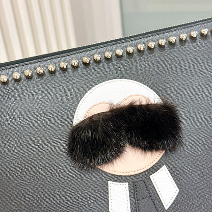 Fendi Karlito Flat Clutch Bag
