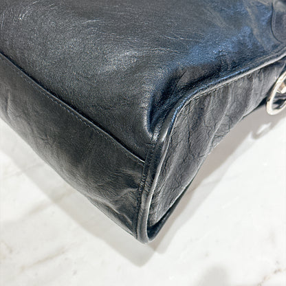 Balenciaga Le City Small In Black Arena Lambskin