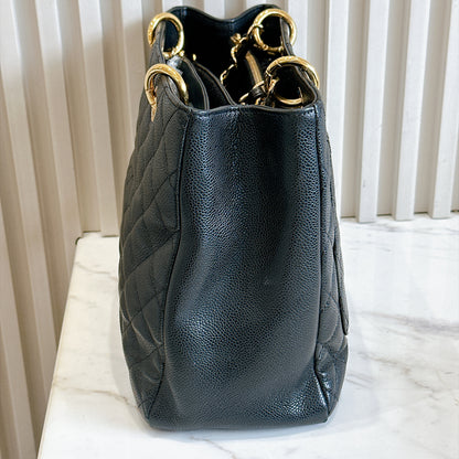 Chanel GST in Black Caviar GHW