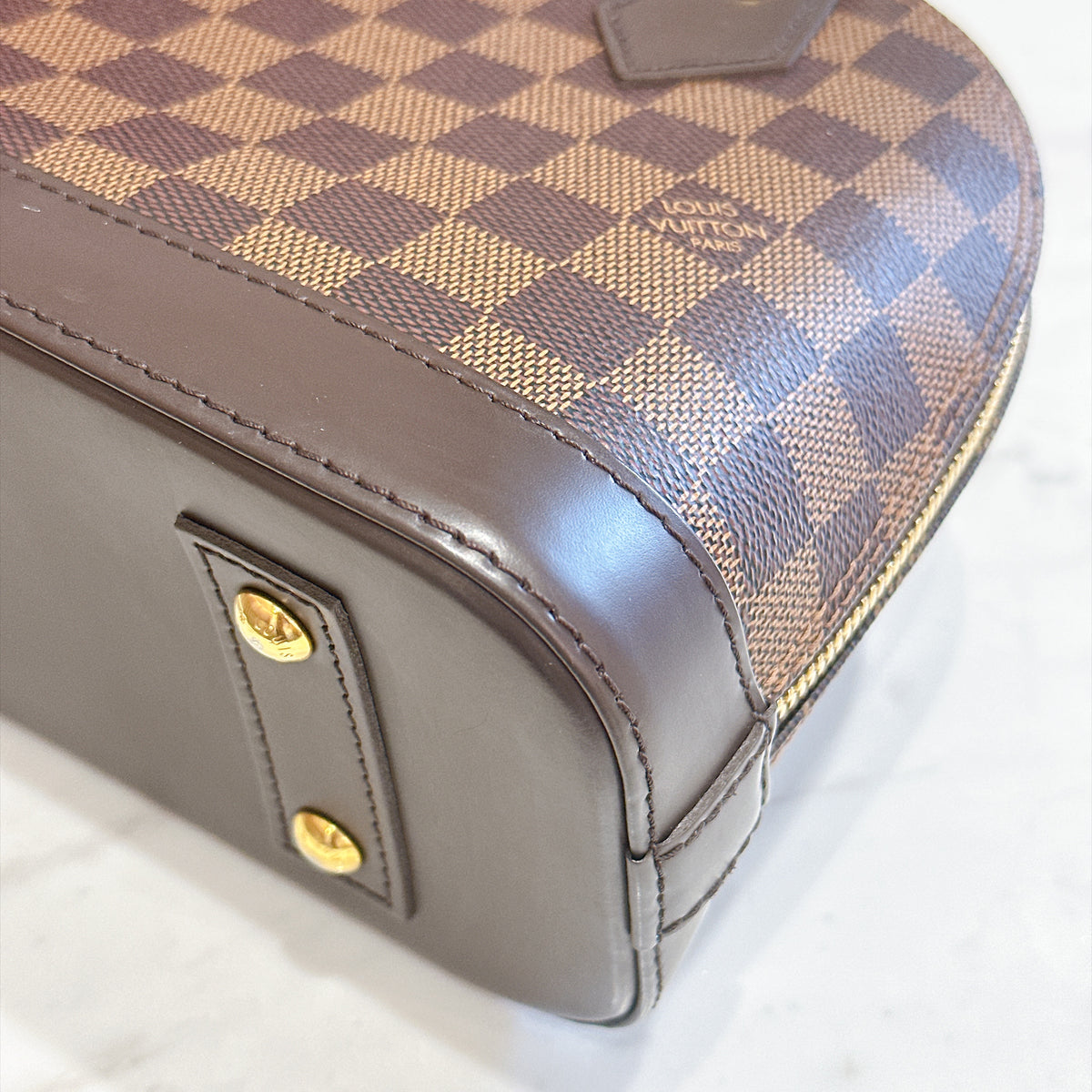 LV Alma BB Damier Ebene Braided