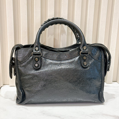 Balenciaga Le City Mini In Black Arena Lambskin