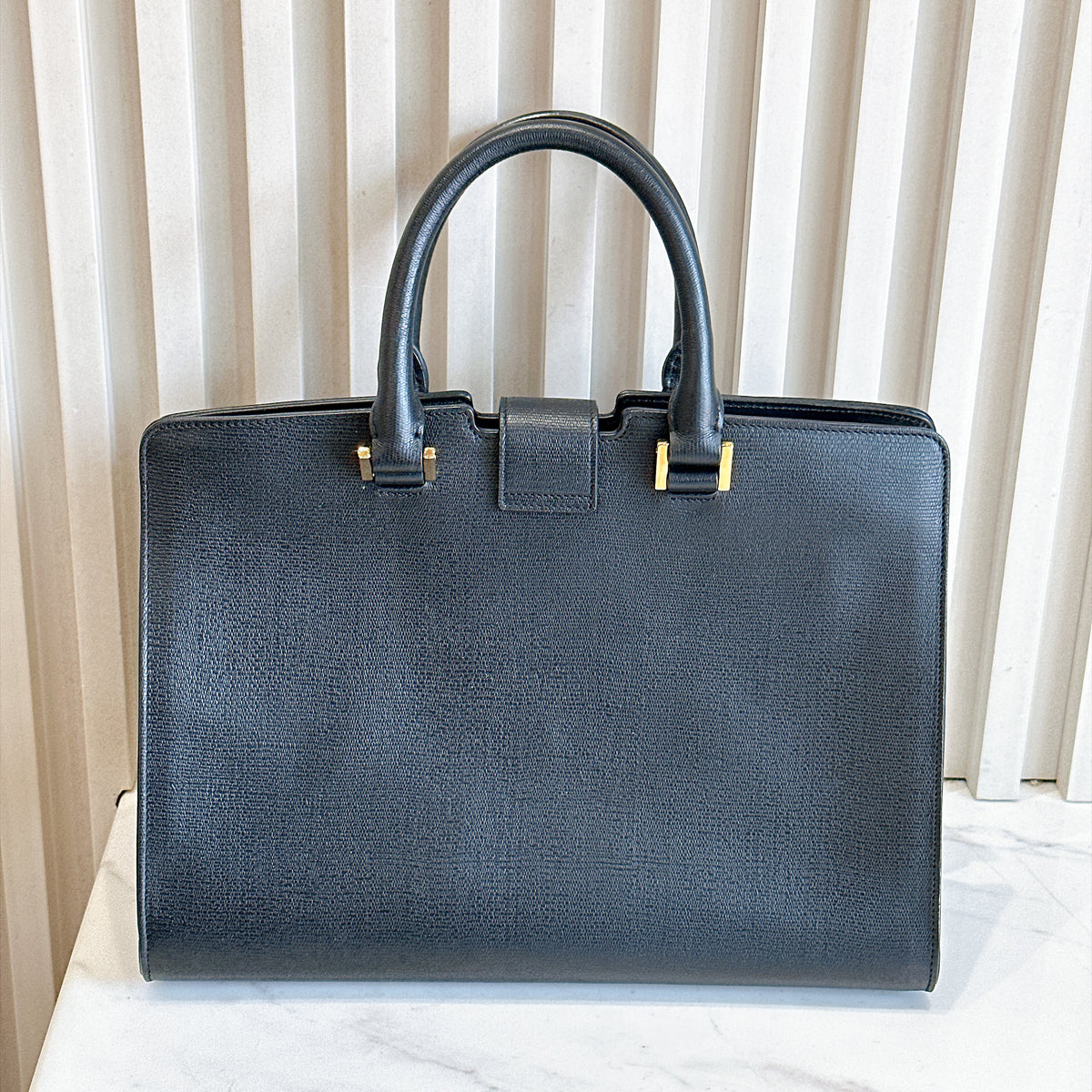 YSL Cabas Chyc Satchel Black