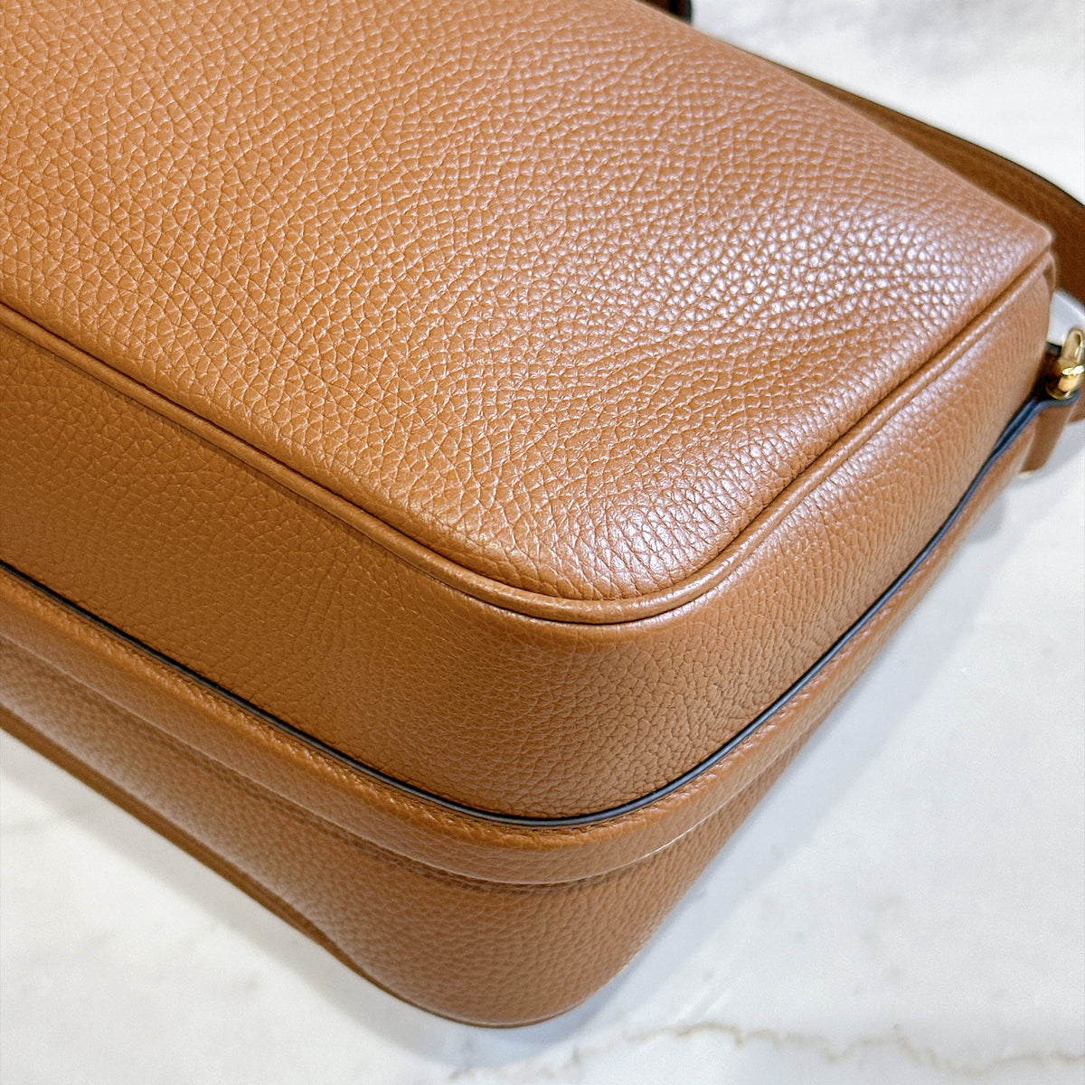 Gucci Half Horsebit Medium Bag Brown