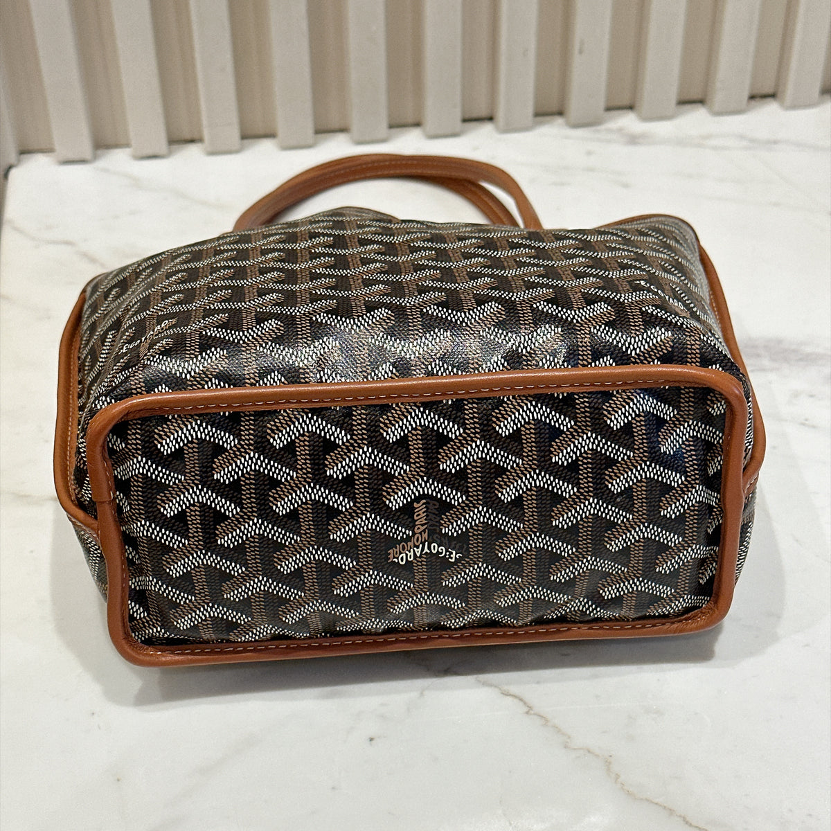 Goyard Mini Anjou in Black and Tan