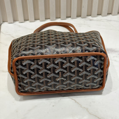Goyard Mini Anjou in Black and Tan